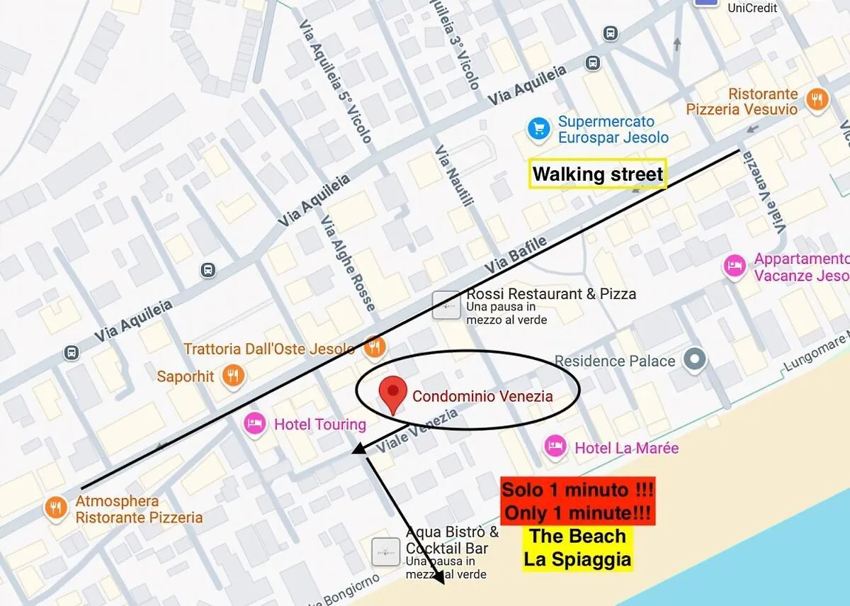 Beachfront Apartment Free Park - Jesolo Beach 0*, Lido di Jesolo
